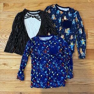 Little Sleepies Washwear Play Long Sleeve Tee Lot 3,4,5